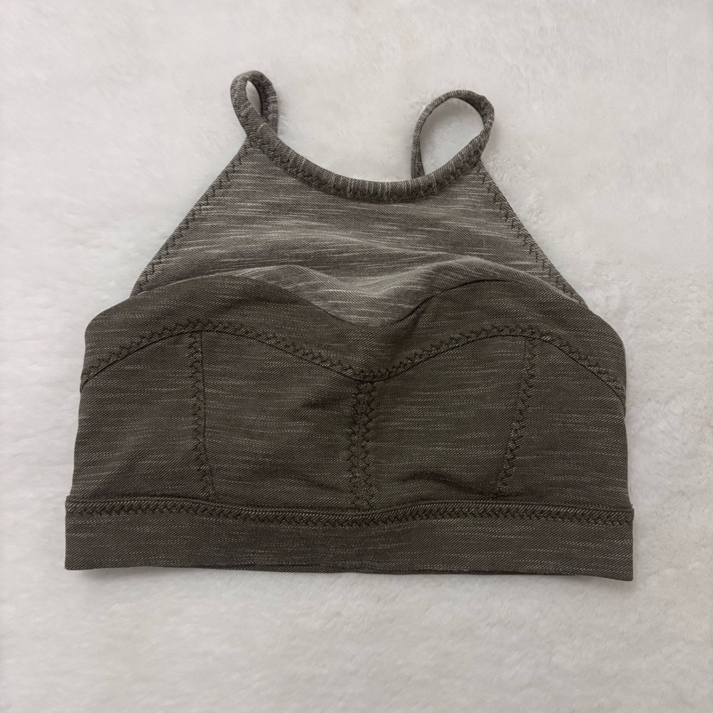 Prana Sage Green High Neck Sports Bra Size XS